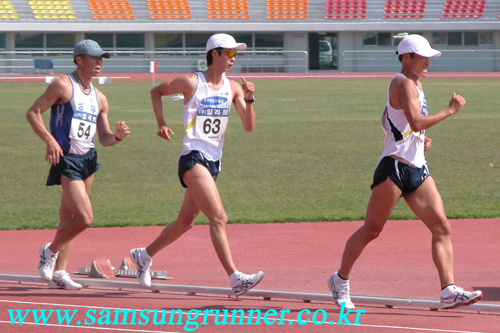 <실업육상>10000m 경보 박칠성,김현섭 한국기록 경신