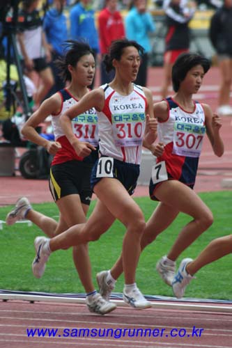 박호선, 대구국제육상 여자1500m 7위