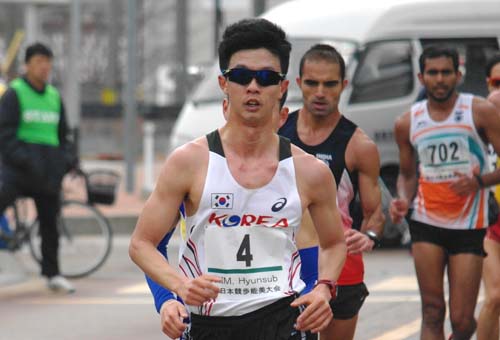 [실업육상선수권] 김현섭, 남자경보10km 우승